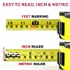 Measuring Tape Measure, 25 Ft Easy to Read Decimal Retractable