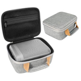 InGo Portable Bluetooth Speaker Case for Bang & Olufsen Beoplay P6 Portable Bluetooth Speaker, Extra Shock Absorbing Soft Foam Padding, Zipper mesh Accessory Pocket, Featured Contrast Color Handle