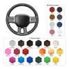 MEWANT Steering Wheel Covers for Dodge RAM 2500 2009-2010 Hand-Stitched