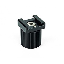 JOBY Cold Shoe PRO, Cold Shoe PRO Mount for Accessories, Adapter for 1/4”-20 Attachment, for Mounting Accessories, Live Streaming, Tik Tok, in Aluminium and Stainless Steel