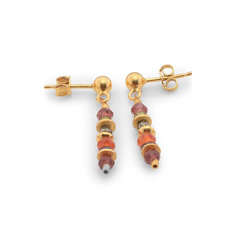 Gemstone Stud Earrings High-Quality Goldsmithing Work from Germany (Sterling Silver