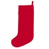 furn. Ho Ho Ho Printed Velvet Xmas Stocking