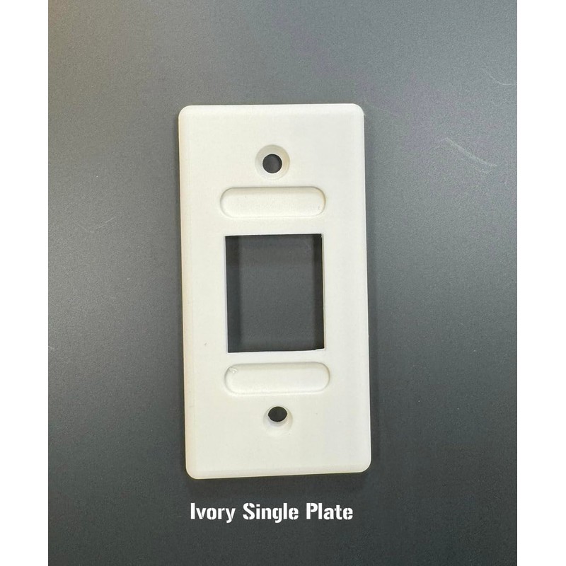 Single Switch Plate Cover – Ivory – 3D Printed Replacement