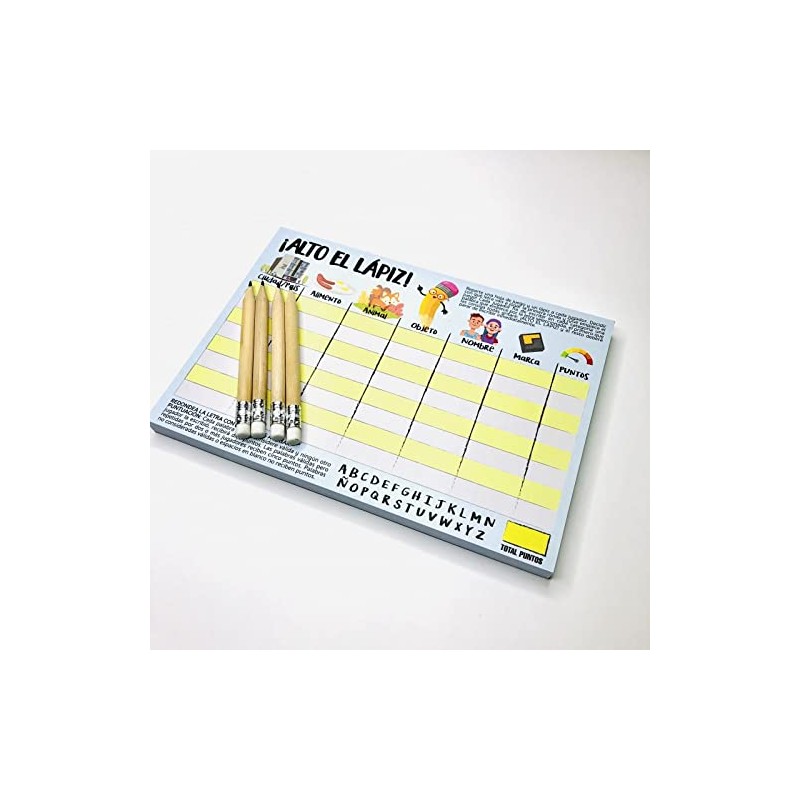 Tall Pen, Tutti Frutti Stop with Pad and Pens for
