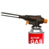 Professional Butane Torch Head, Black and Orange, Gas Canister Compatible,