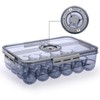 BTSKY Premium Plastic Egg Holder for Fridge - 24 Egg