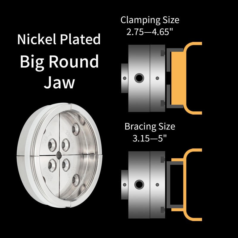 DEEFIINE Wood Lathe Chuck Accessory big round Jaws