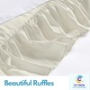 Ruffled Bed Skirt with Split Corners-Dust Ruffle - 14" Drop