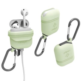 Catalyst Waterproof Case for AirPods 2nd Generation and AirPods 1st Generation - Wireless and USB-C Charging High Drop Protection AirPods Gen 2 and Gen 1 Case with Carabiner, One Piece Design