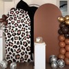Chumia 2 Pcs Leopard Print Arch Covers Cheetah Backdrop Covers