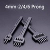 MiJunHD 3Pcs Leather Prong Punch Tool Set, 4mm Hole Spacing