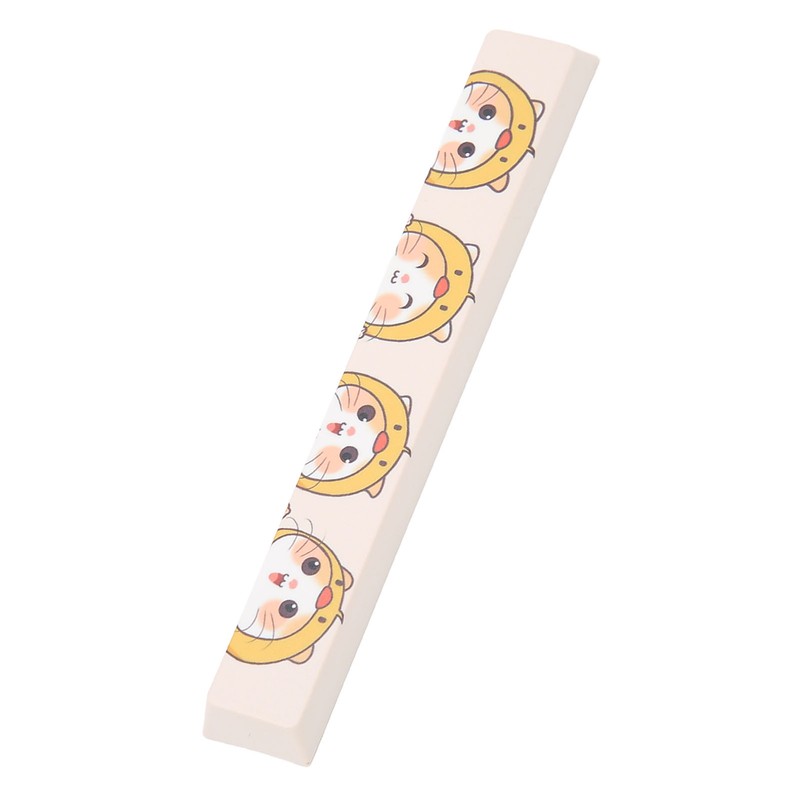 Spacebar Keycap PBT Cute Cartoon Cat Pattern DIY Universal Mechanical