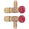 2PCS Refrigeration Control Valve 1/4SAE Male Thread 5/16SAE Female Thread