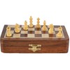 Ajuny Wooden Magnetic Chess Set With Chess Pieces Folding Game
