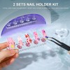 Fandamei Nail Stand, 2 Set Nail Holder for Painting Nails,