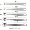 Kesheng Mini Stainless Steel Measuring Spoons Set of 5