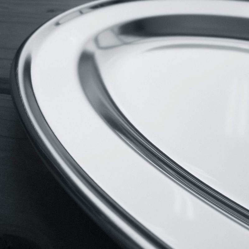 Nagao 92110 Tsubamesanjo Oval Plate, 10 Inches, 9.7 inches (24.6