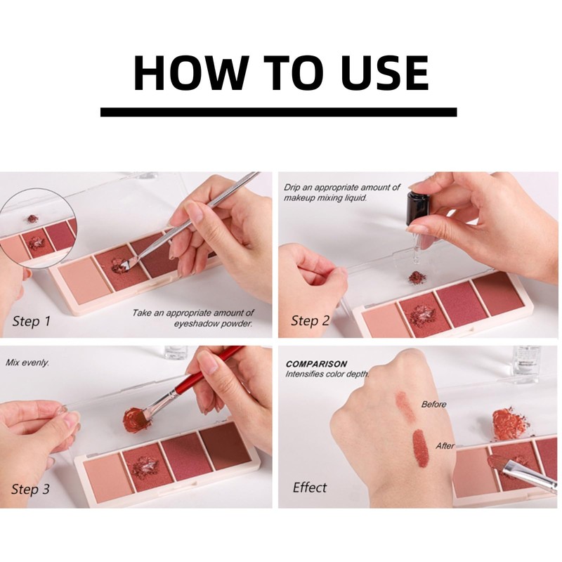 9ml Waterproof Clear Mix Makeup Dilution,Makeup Mixing Liquid,Cosmetic Thinner,M/akeup Transformer