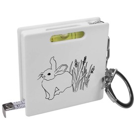 Azeeda 'Cute Rabbit' Keyring Tape Measure/Spirit Level Tool (KM00003963)