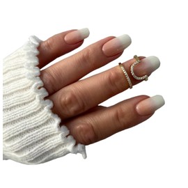 Zaubernägel4Home - UV Wraps, UV Nail Foils, Gel Nail Wraps, Semi-Cured Gel Nails (Baby Boomer Nude)