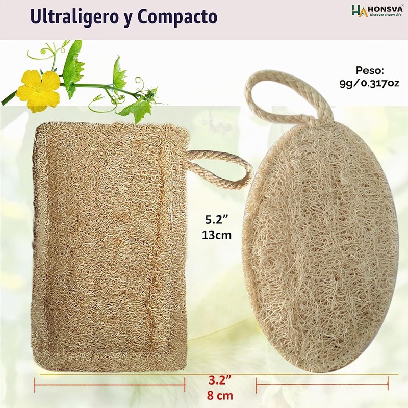 Esponja Natural de Lufa Ecológica para Platos y Cocina (5