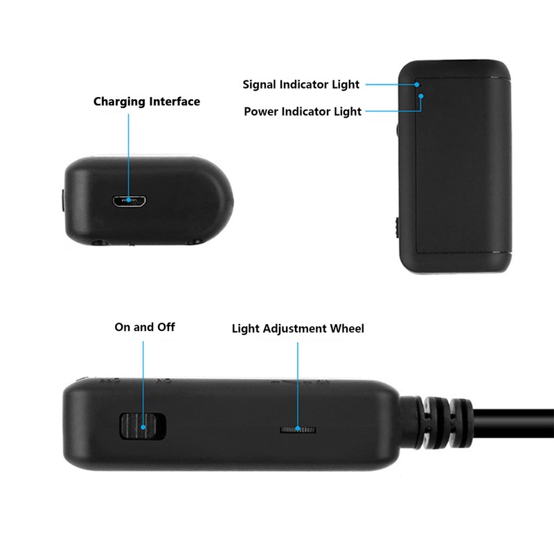 Endoscope Camera WiFi IP67 Waterproof Inspection Camera Bending Borescope for
