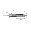 Square Hole Drill Bit 1 Inch, High-Carbon Steel Square Hole