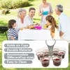 6-Cup Drinks Carrier, Portable Foldable Cup Holder, Plastic Beverage Tray