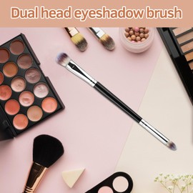 MUIIGOOD Eyeshadow Brush Eye Makeup Brush Professional Blending Eyeshadow Makeup Brushes for Concealer Eyebrows Eyeliner Soft Hairs Makeup Tool (Black-EB02)