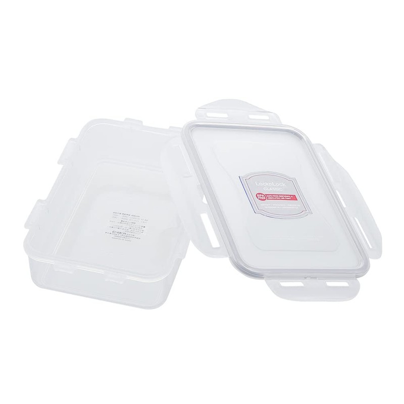 ベストコ ロック&ロック クラシック 550ml 保存容器 長方形 グレー HPL815G