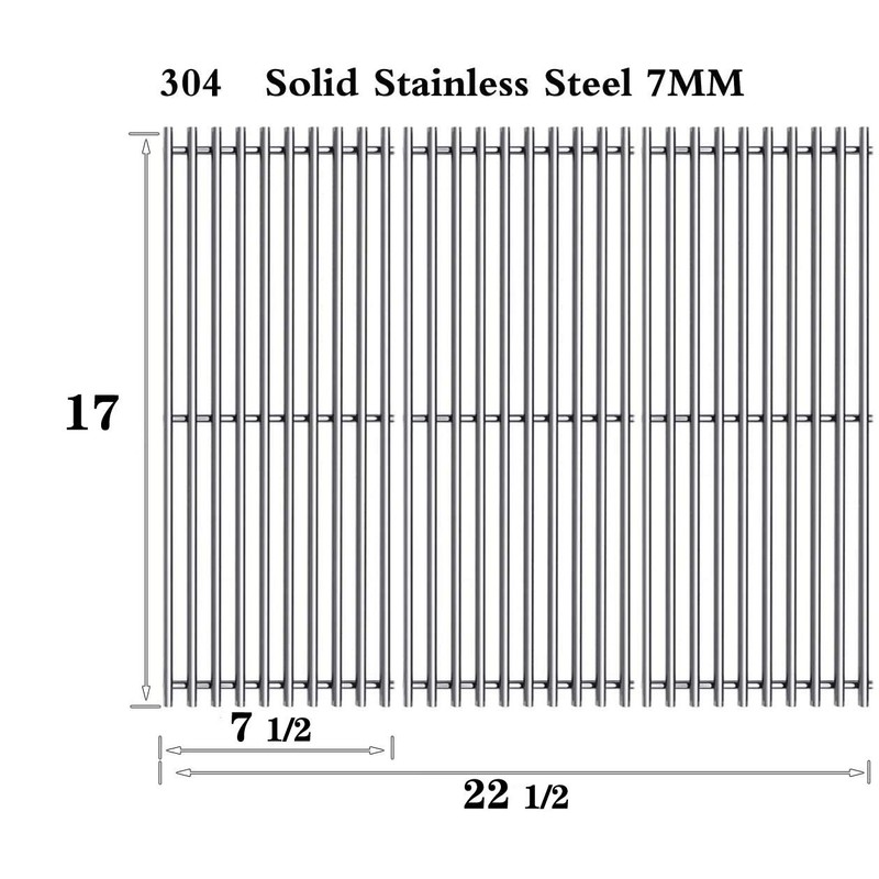 SD63246018 (3-Pack) 17" Stainless Steel Cooking Grates for Charbroil Professional,