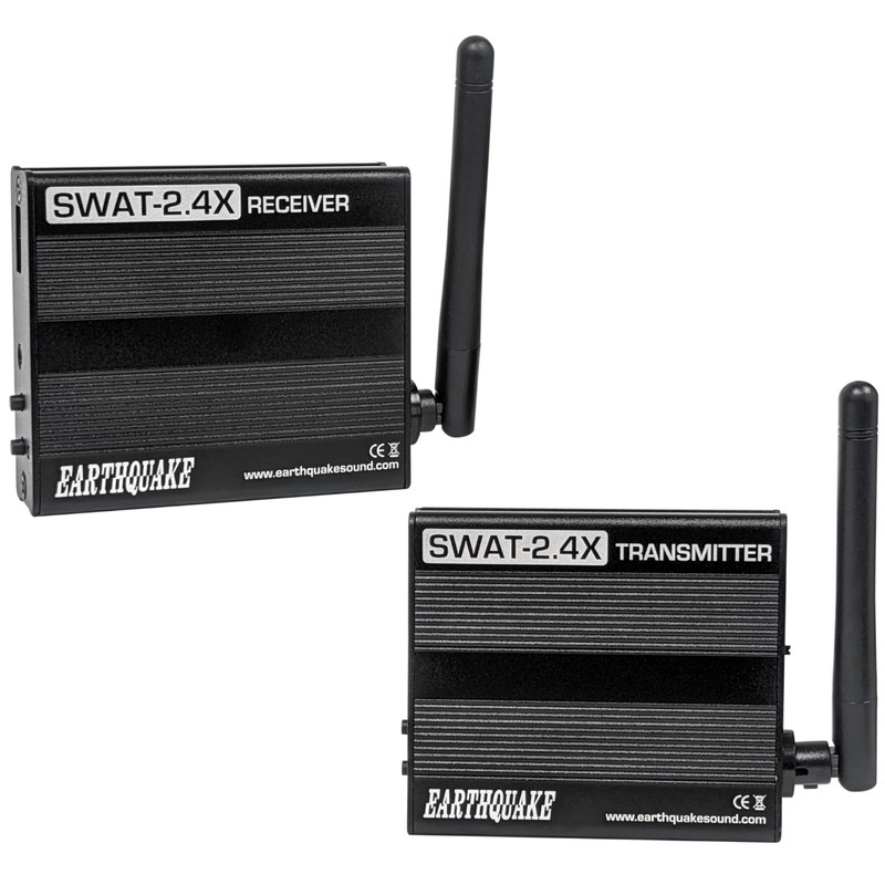 EARTHQUAKE SWAT-2.4X Stereo Wireless Audio Transceiver Set, Long Range, Low