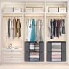 Fab totes Storage Bags,Clothes Blanket Storage Bins Foldable Closet Organizers
