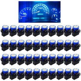 WINETIS T10 194 168 40 luces LED azules, chipset ultra brillante de 12 V 8-SMD, diseño de bloqueo giratorio para panel de instrumentos y reemplazo de racimo de calibradores