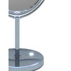 Indecor Home Free Standing Double Sided Metal Mirror, Oval, Chrome