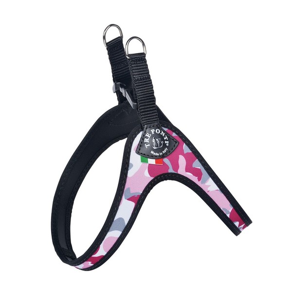 TRE PONTI Easy Fit Fix Dog Harness, Size 2.5, Pink Camouflage