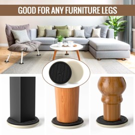 Furniture Sliders for Carpet – 16 PCS 3½" Reusable Moving Pads for Carpeted Floors, Heavy Duty Furniture Movers Sliders, Plastic Gliders for Easy Furniture Moving