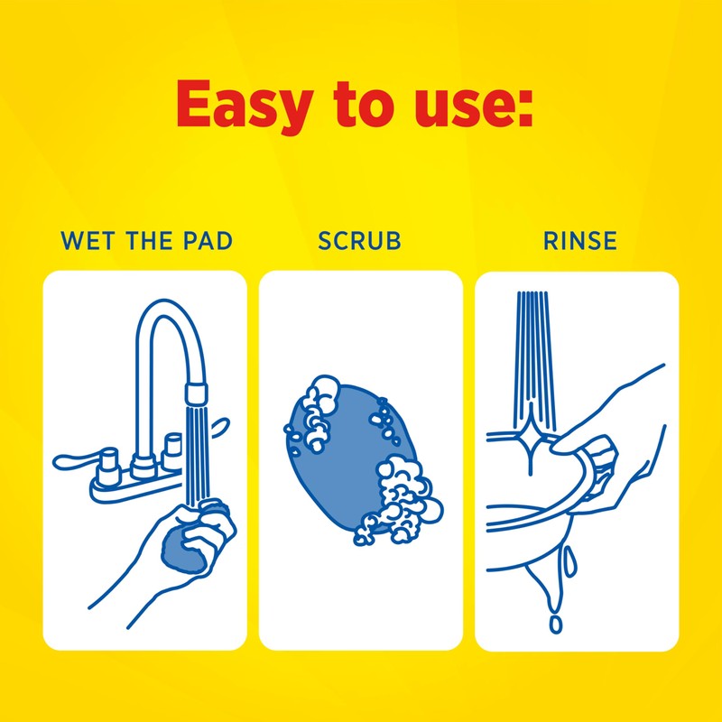 S.O.S-10002 , Steel Wool Soap Pads, 10 Ct