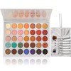 Beauty Glazed Eyeshadow Palette and Makeup Brushes, Matte Shimmer Eye