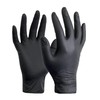 100 Large Black Nitrile Disposable Gloves Powder Free, Food, Care,