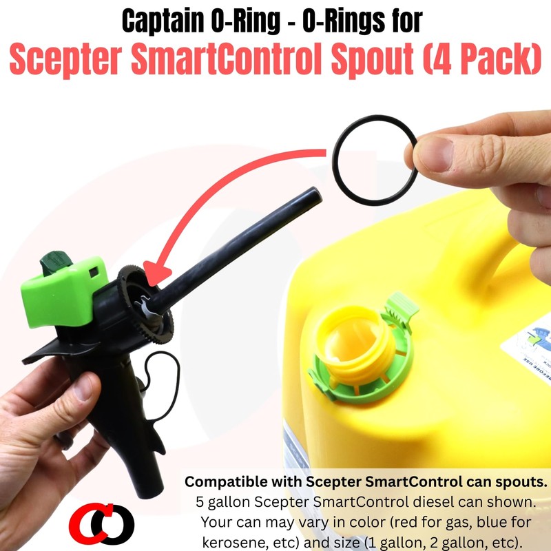 Captain O-Ring – Replacement O-Rings for Scepter SmartControl Gas Can
