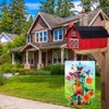 YMYIELD Whimsical Bird Garden Flag 12x18 Inch Double Sided Welcome