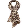 KMystic Classic Leopard Print Scarf (Classic Camel)