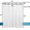 River Dream Snap in Shower Curtain Liner Replacement,Fit 71 x