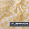 NSNLGSGC Yellow Gingham Queen Sheet Set, Soft Brushed Microfiber Plaid