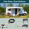 GASPRO 12FT RV Quick Connect Propane Hose with Elbow Adapter,