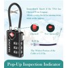Search Alert TSA Approved Travel Combination Luggage Cable Locks for