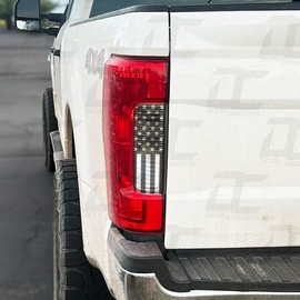 Decal Concepts American Flag Rear Reverse Light Accent Decal Kit - Fits Ford F250 / F350 2017-2019