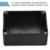 sourcing map Waterproof Junction Box ABS for Electrical Projects Black