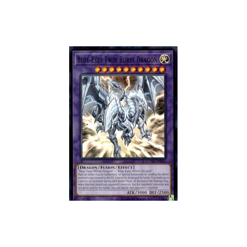 Blue-Eyes Twin Burst Dragon (Unlimited Misprint) - SDWD-EN036 - Common